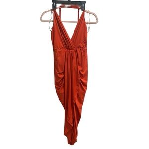 Dress Day Boutique Women’s Size Small Fitted Dress, Orange‎ NWT See Measurements